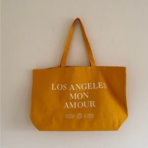 Los Angeles Mon Amour Orange Tote Bag